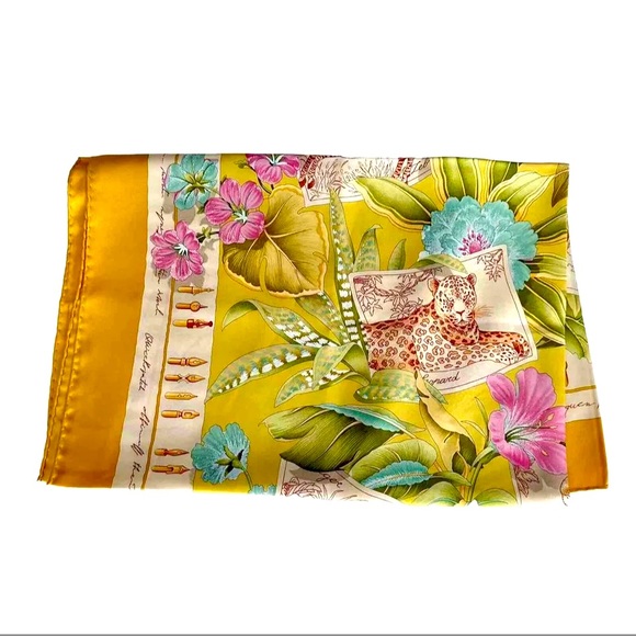 [SOLD] Authentic Salvatore Ferragamo Silk Scarf, Rare Animal Print, EUC - Picture 3 of 14